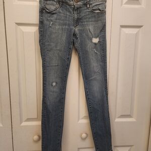Loft Women's Blue Distressed Jeans